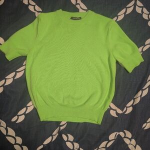 French Connection Lime Green Knit Sweater